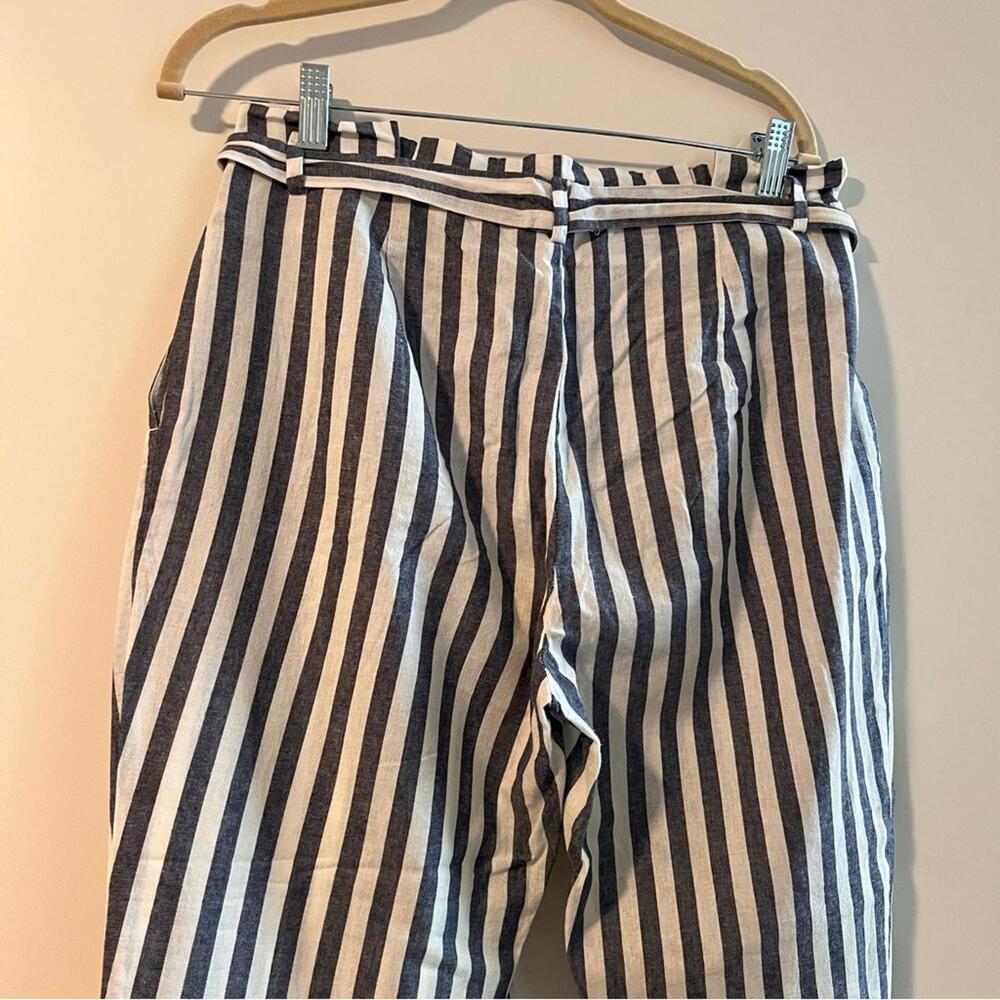 Zara Navy and White Striped Pants - Picture 3 of 3